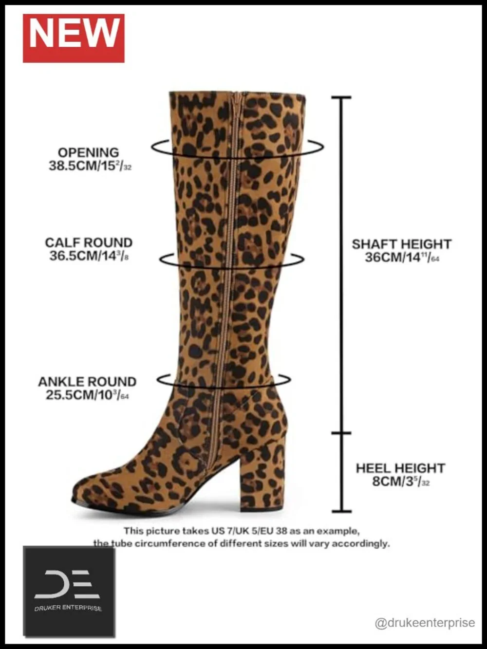 Faux Suede Over Knee High Platform Block Heel Boots – Winter Work